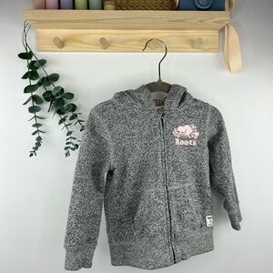 Roots Kids Heathered Gray Zip-Up Hoodie